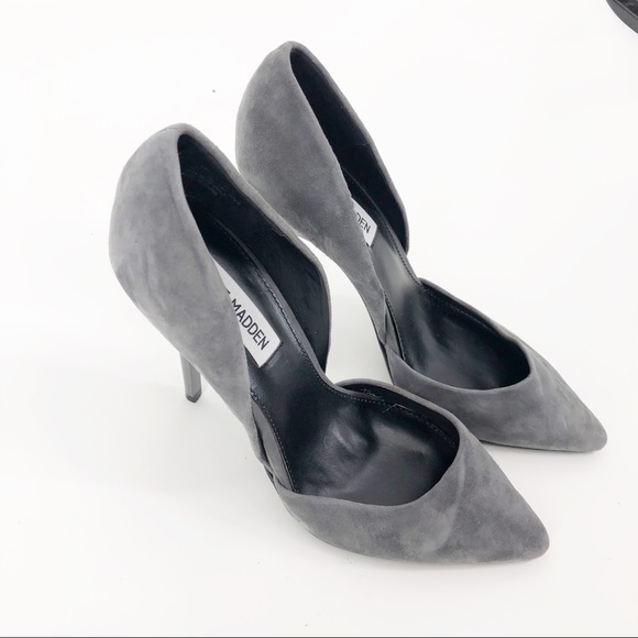 Steve Madden Varcityy' Pointy Toe Pump 8.5 Grey - Picture 2 of 8
